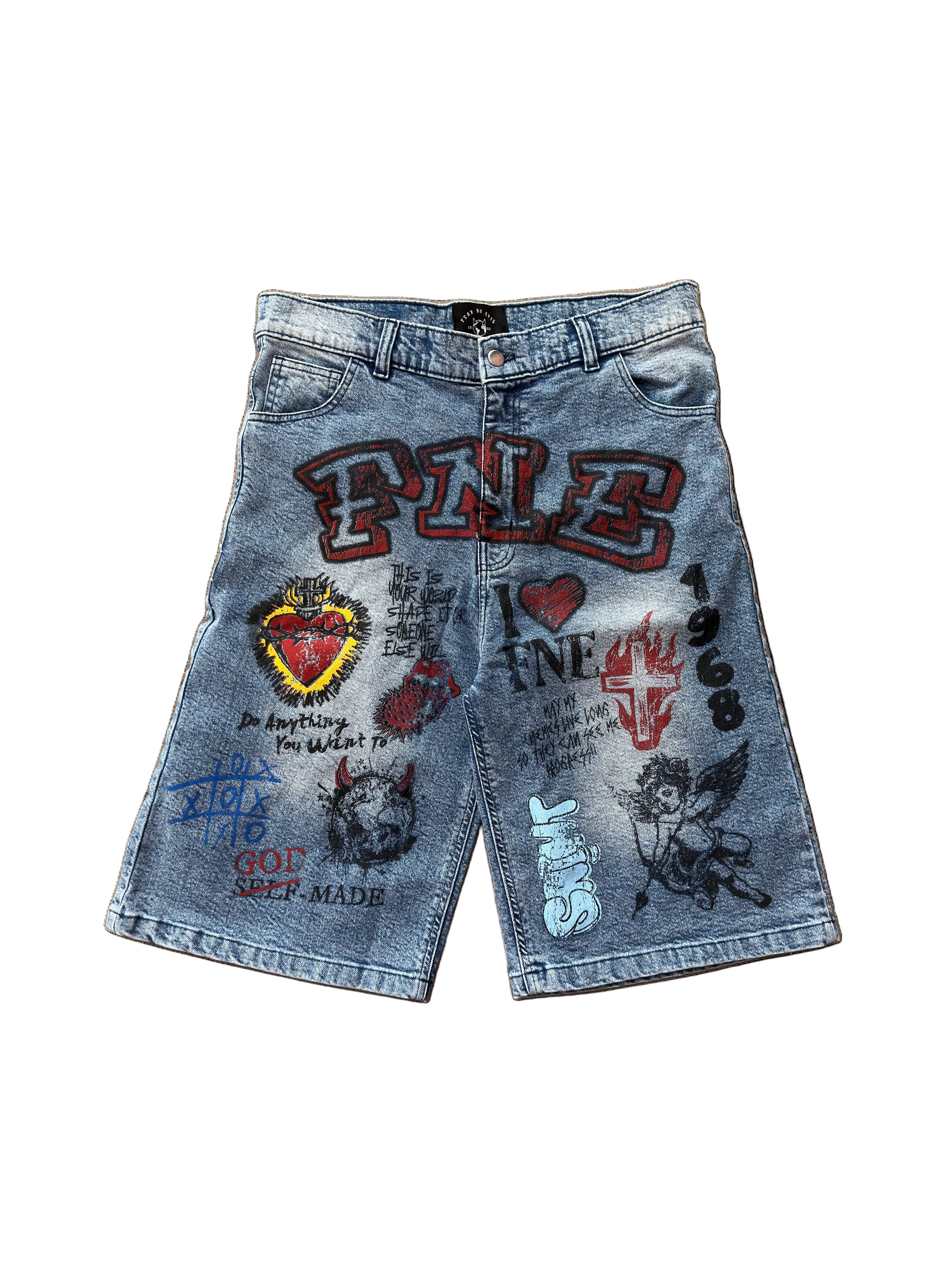 FNE GRAFFITI JORTS