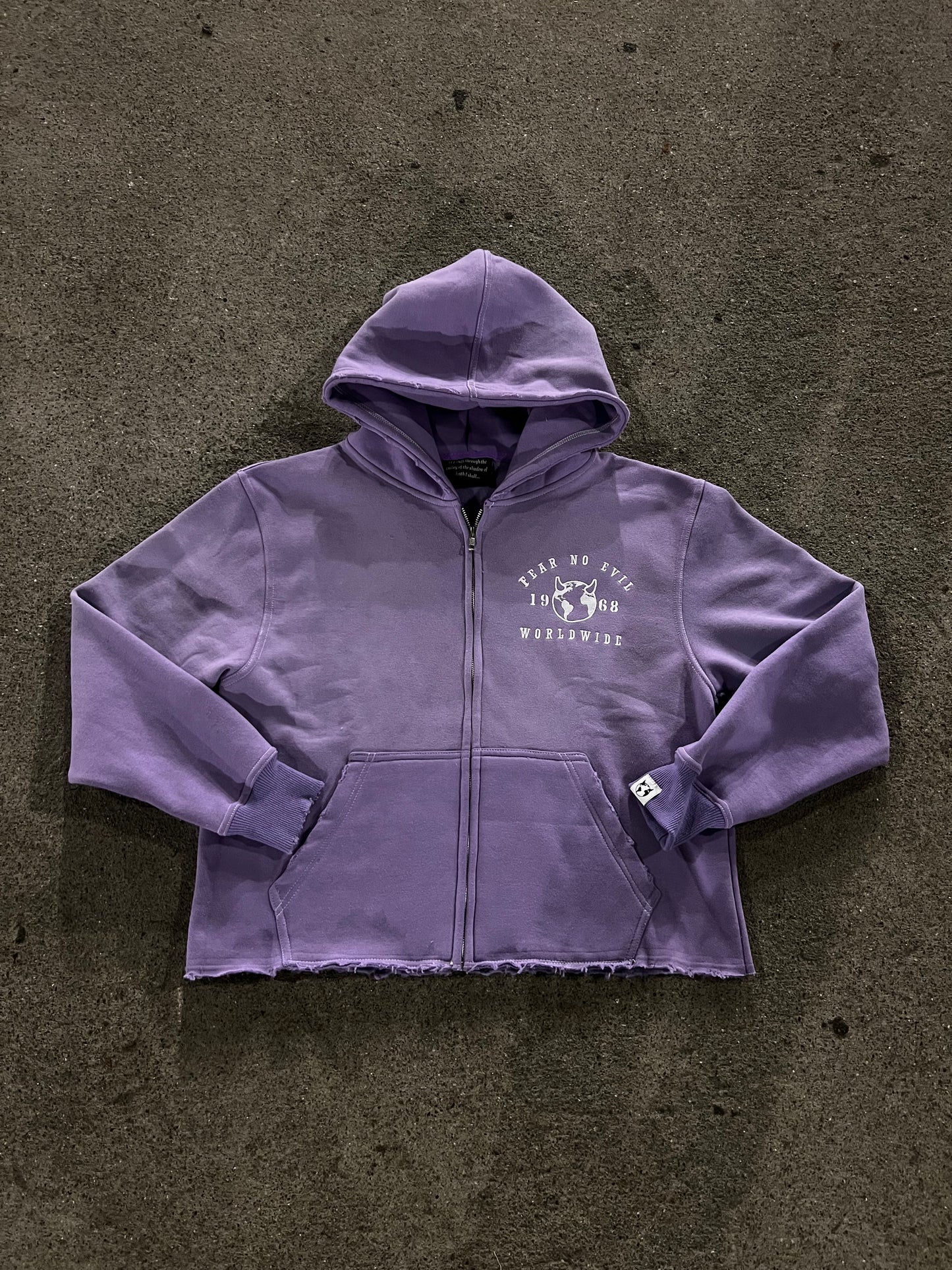 ESSENTIAL “AMETHYST” ZIP UP HOODIE