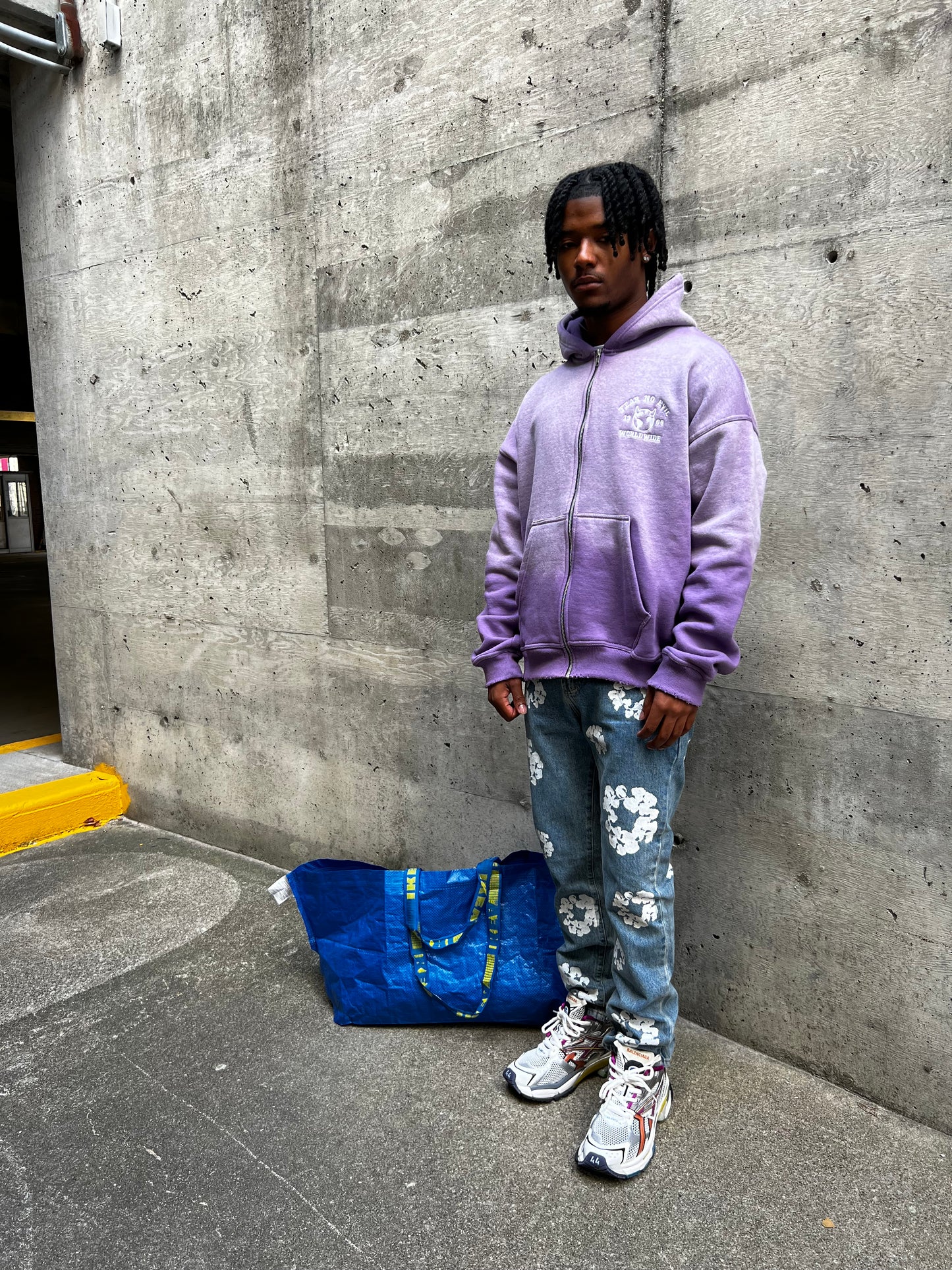 ESSENTIAL “AMETHYST” ZIP UP HOODIE