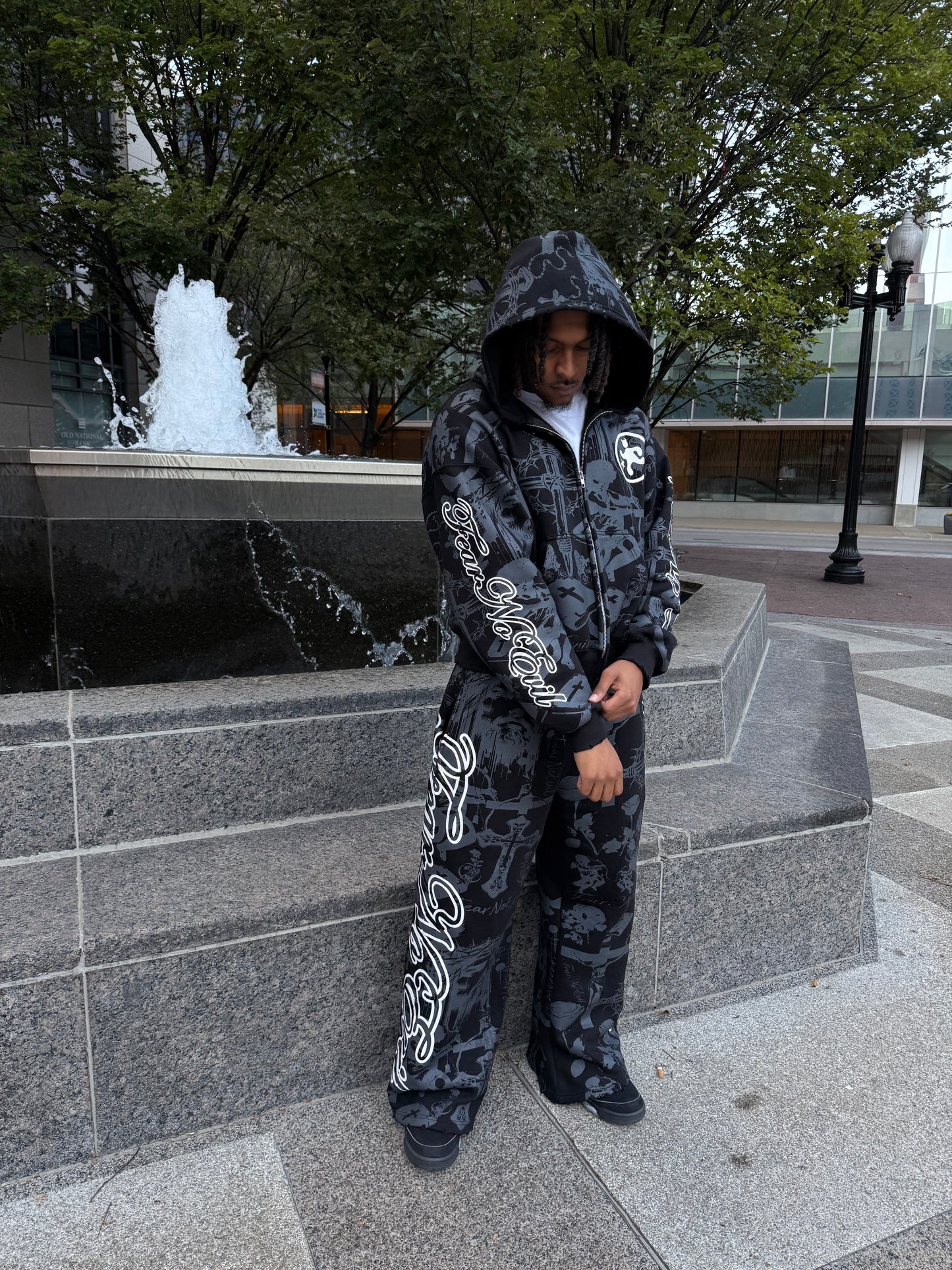 Fallen Angel Tattoo Zip Up