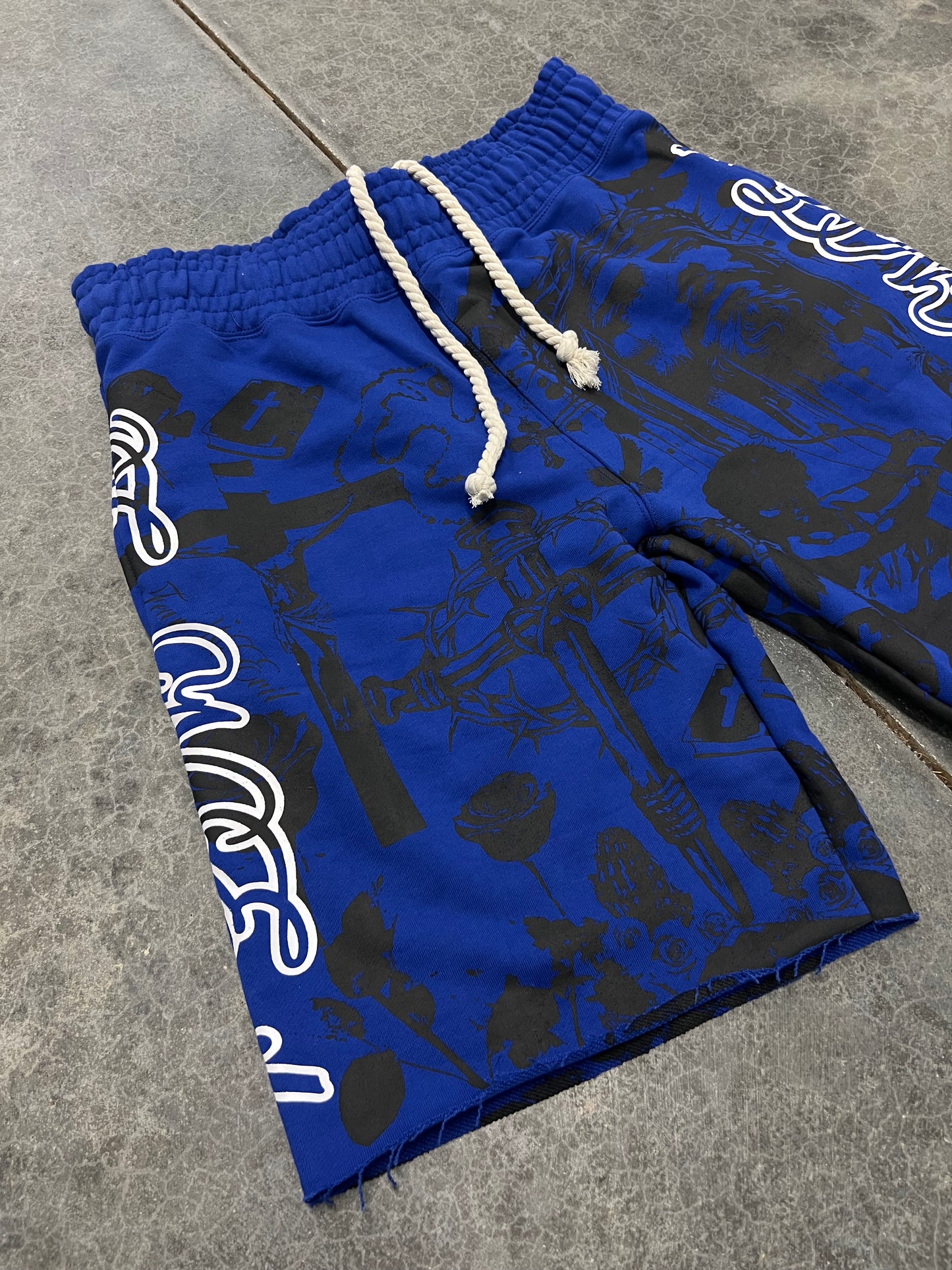 BLUE TATTOO SHORTS