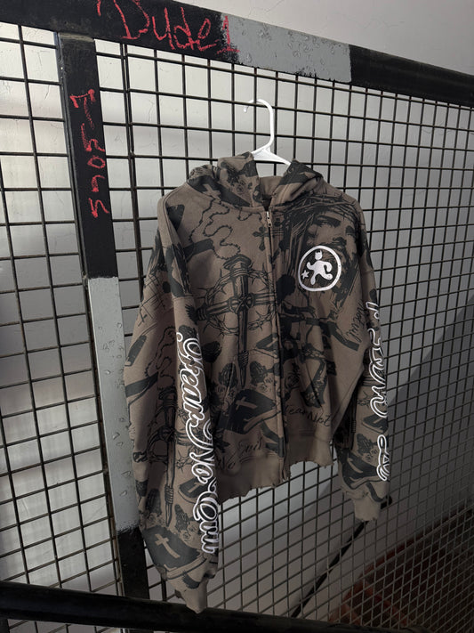 Son of Mary Tattoo Zip Up